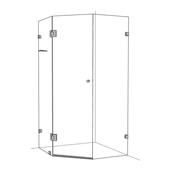 Splay Diamond Corner – Chrome