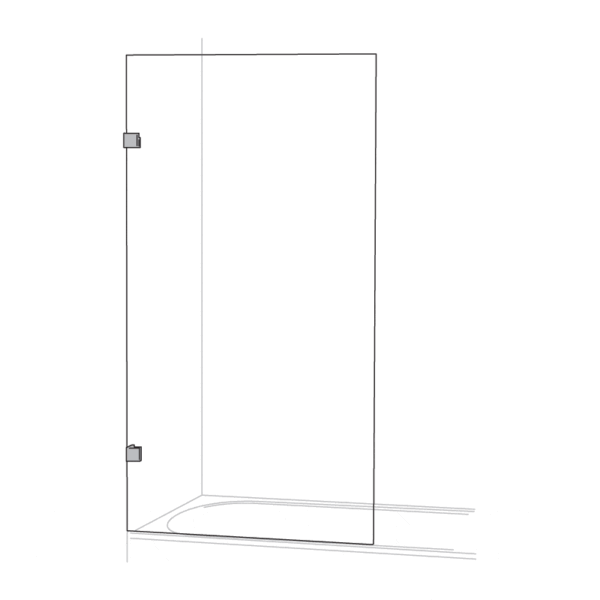 Walk In Fixed Shower Panel Nikel